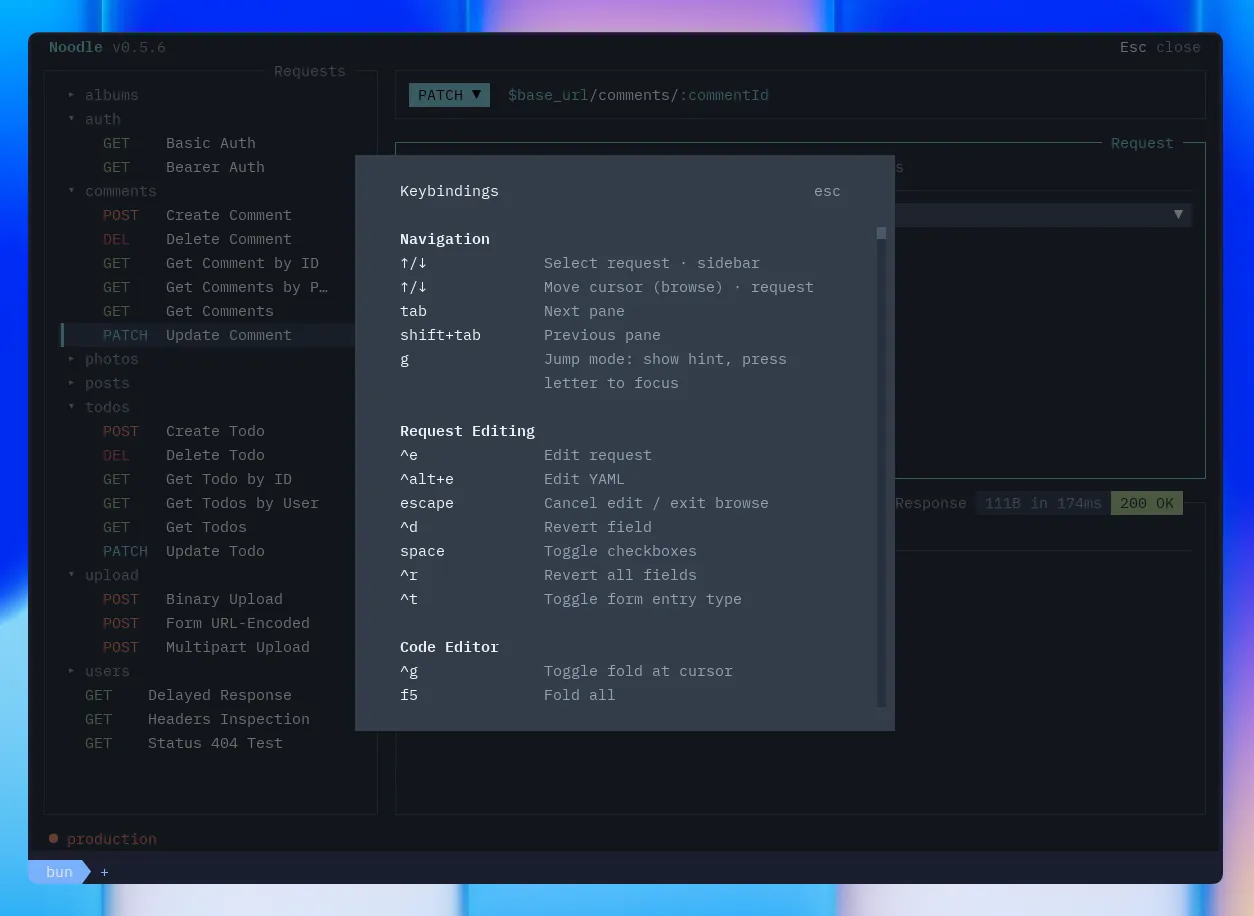 Keybindings